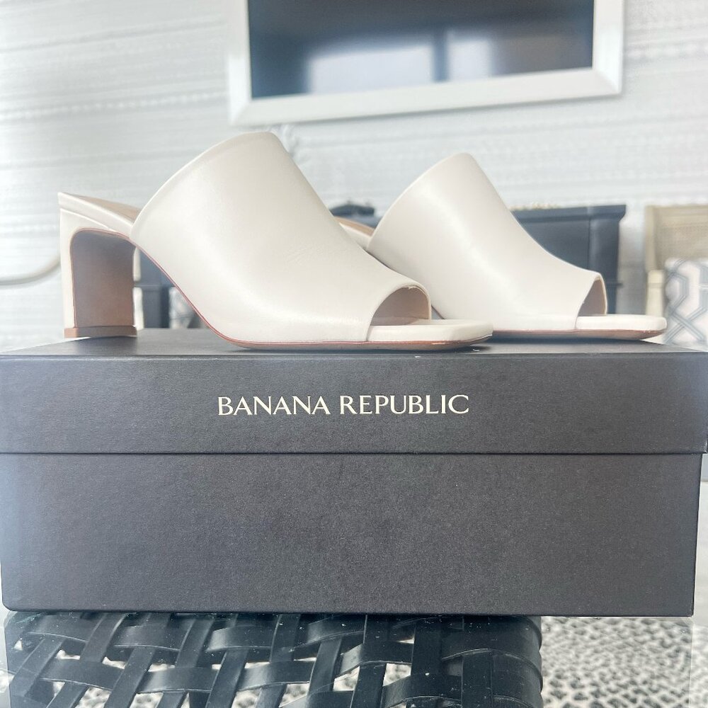 Banana Republic | LUCCA LEATHER SQUARE-TOE MULE